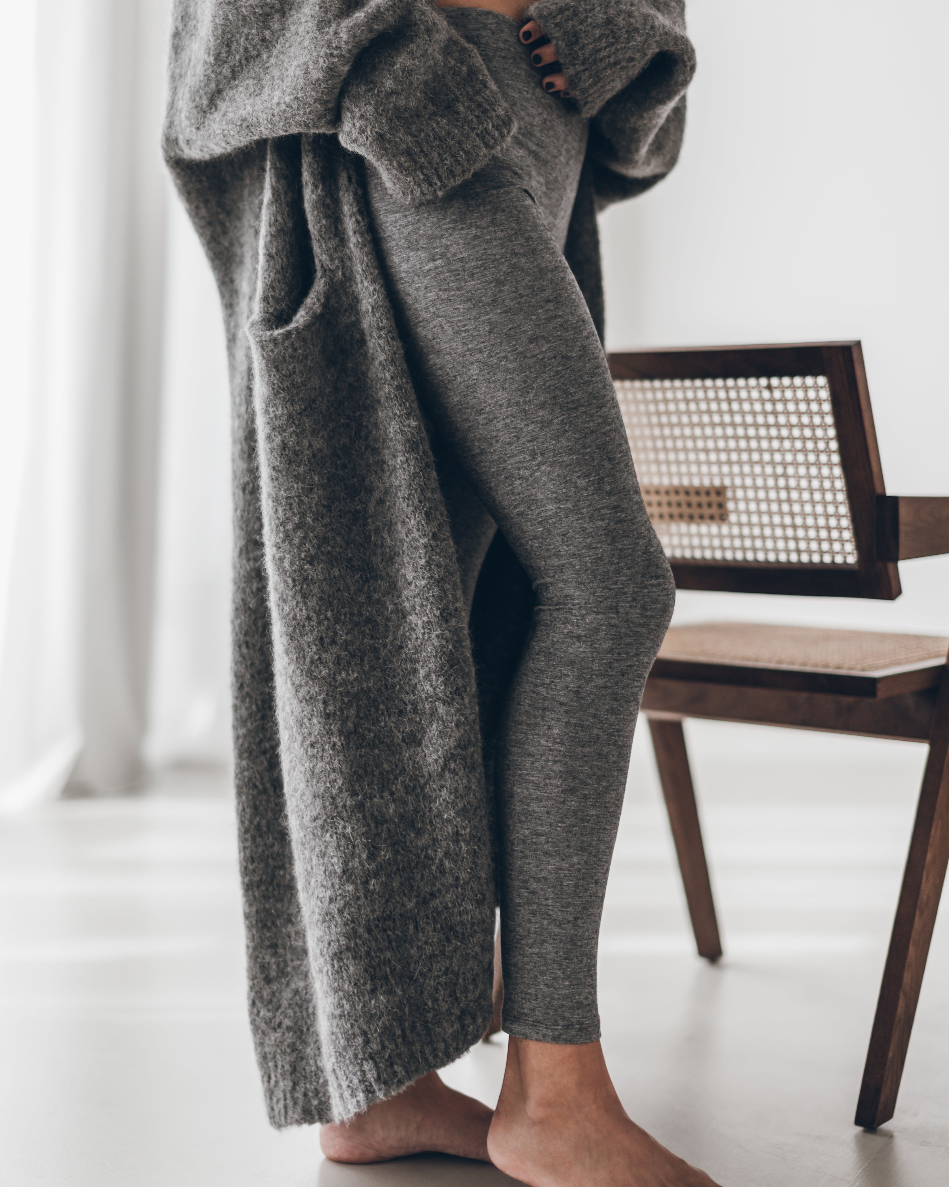 Los leggings cómodos grises