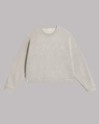 The Grey Embroidered Standard Sweater Product Shot - Product photo