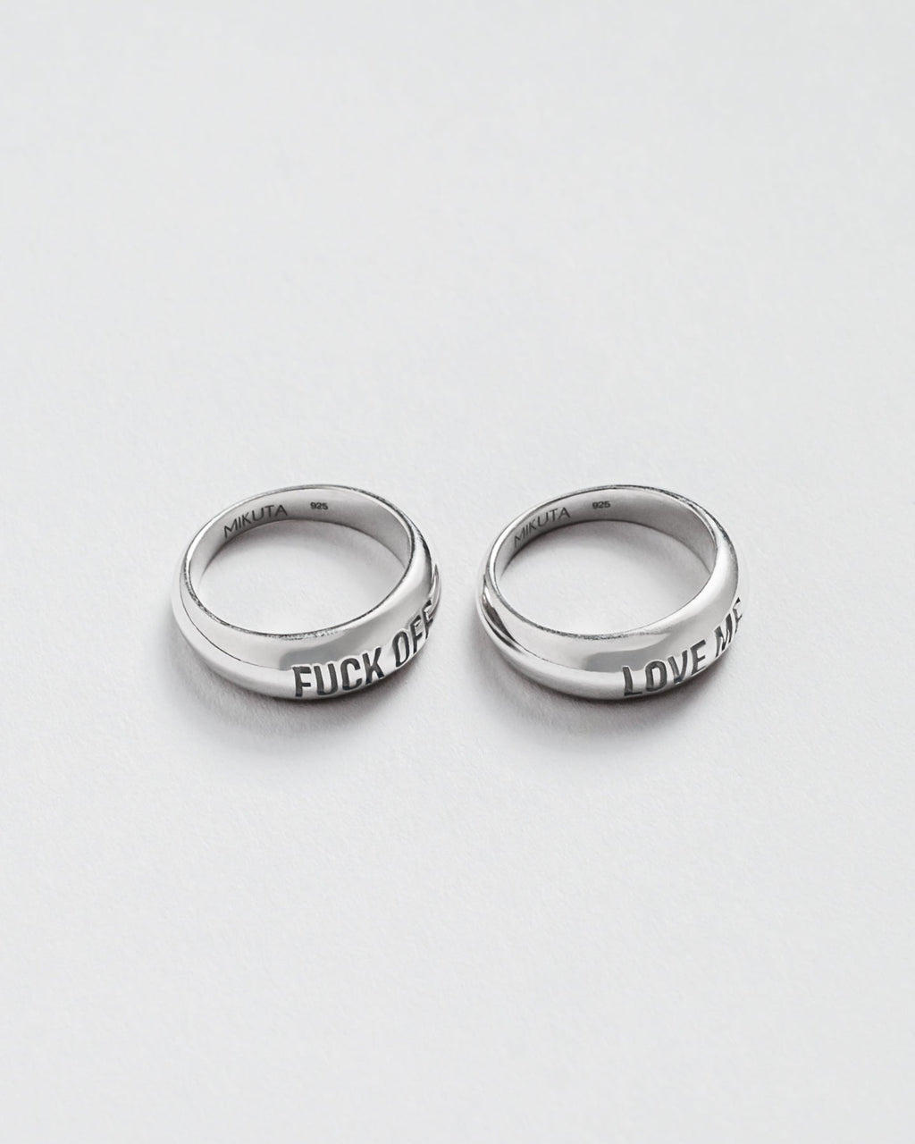 Ámame anillo usado - Declaración de joyería de San Valentín