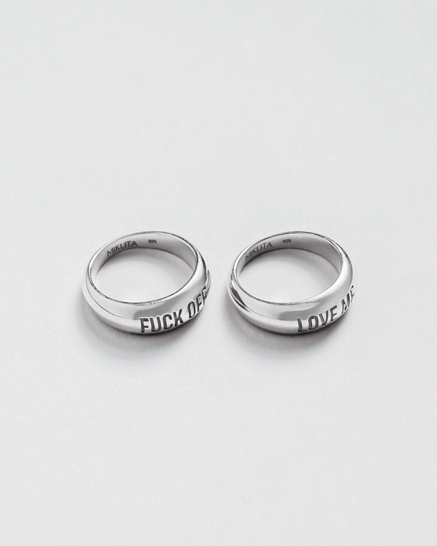 Ámame anillo usado - Declaración de joyería de San Valentín