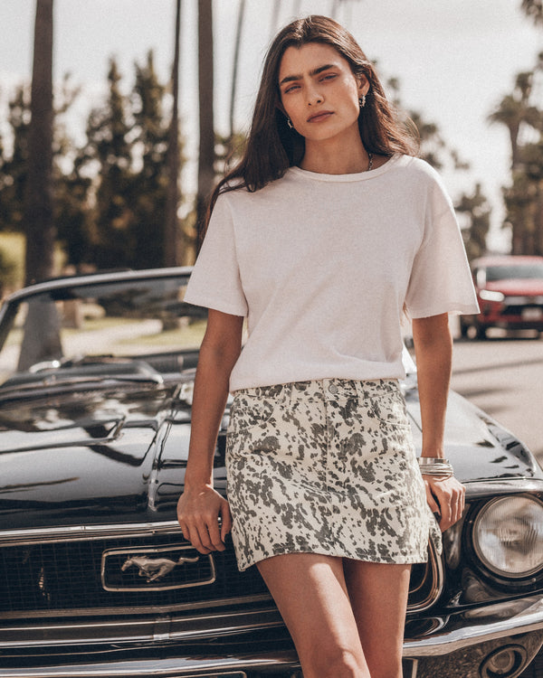 The Dalmatian Denim Skirt