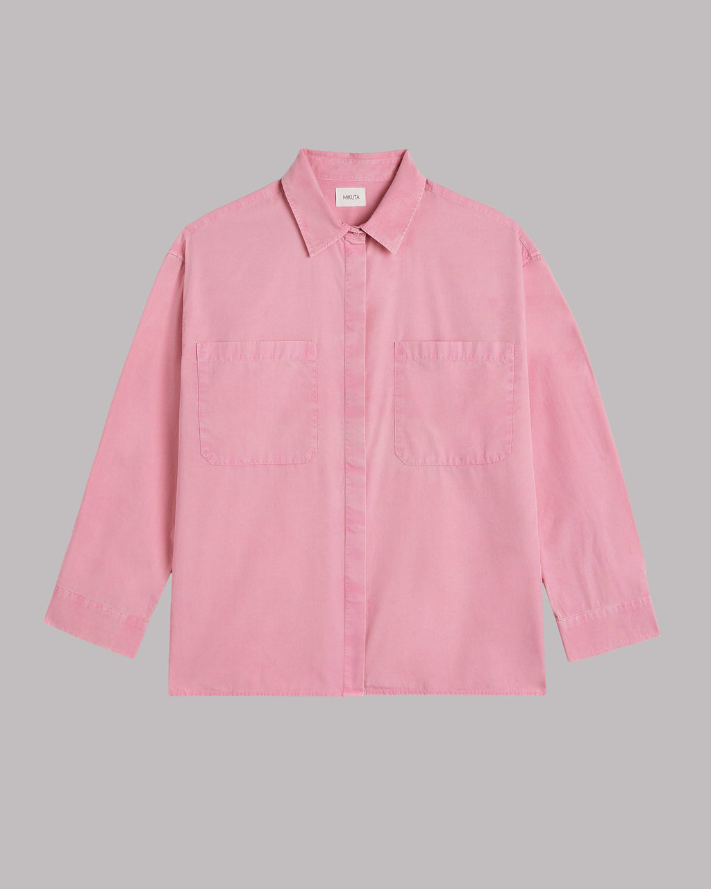 The Pink Cotton Oversized Shirt Product Shot - Product photo