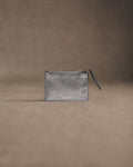 The Silver Leather Wallet Product Shot - Product photo
