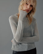 The Silver Metallic Sweater