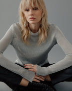The Silver Metallic Sweater