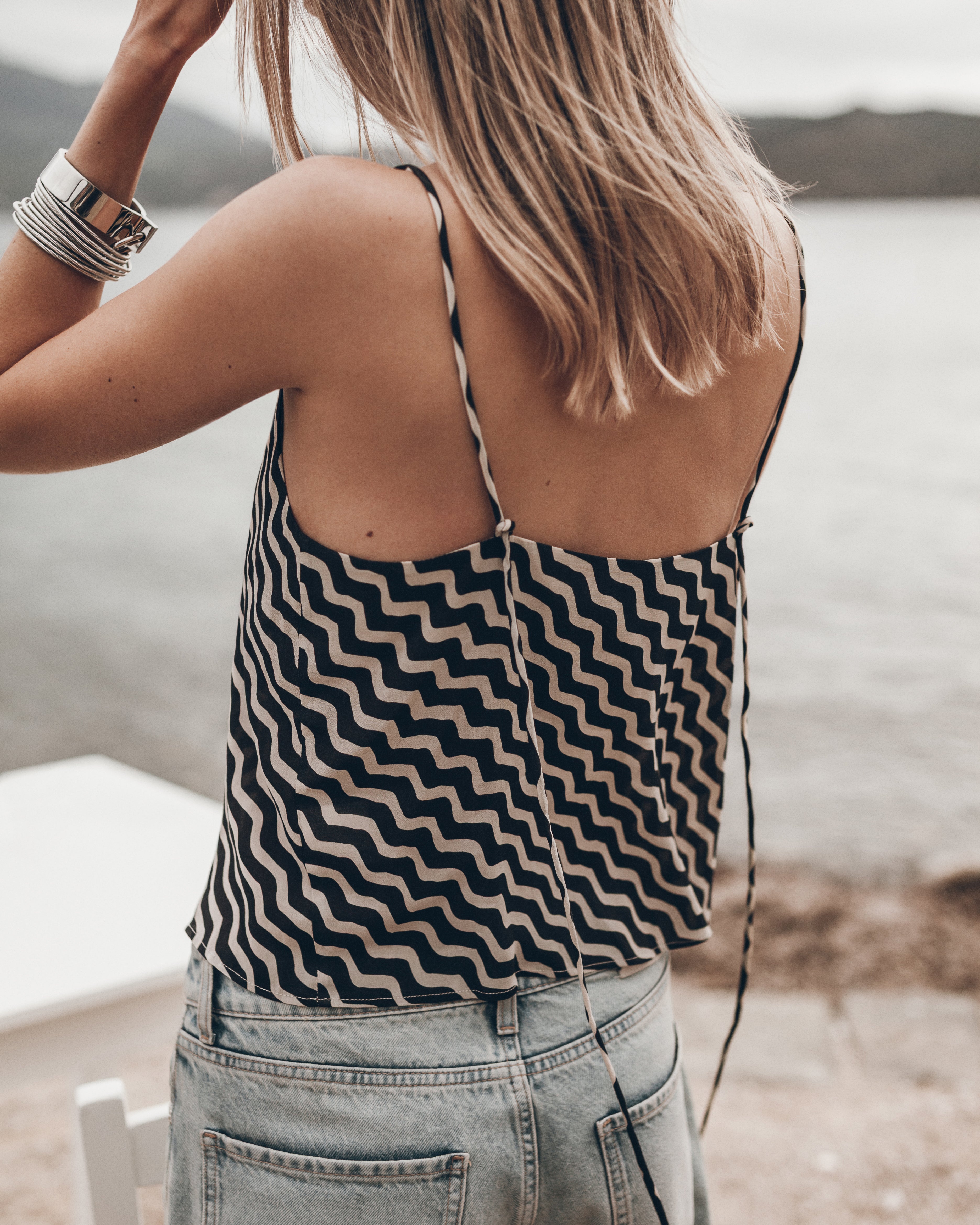 Top The Striped Sheer