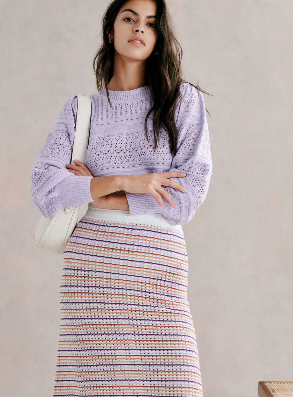 Milet Knitted Top - Lilac