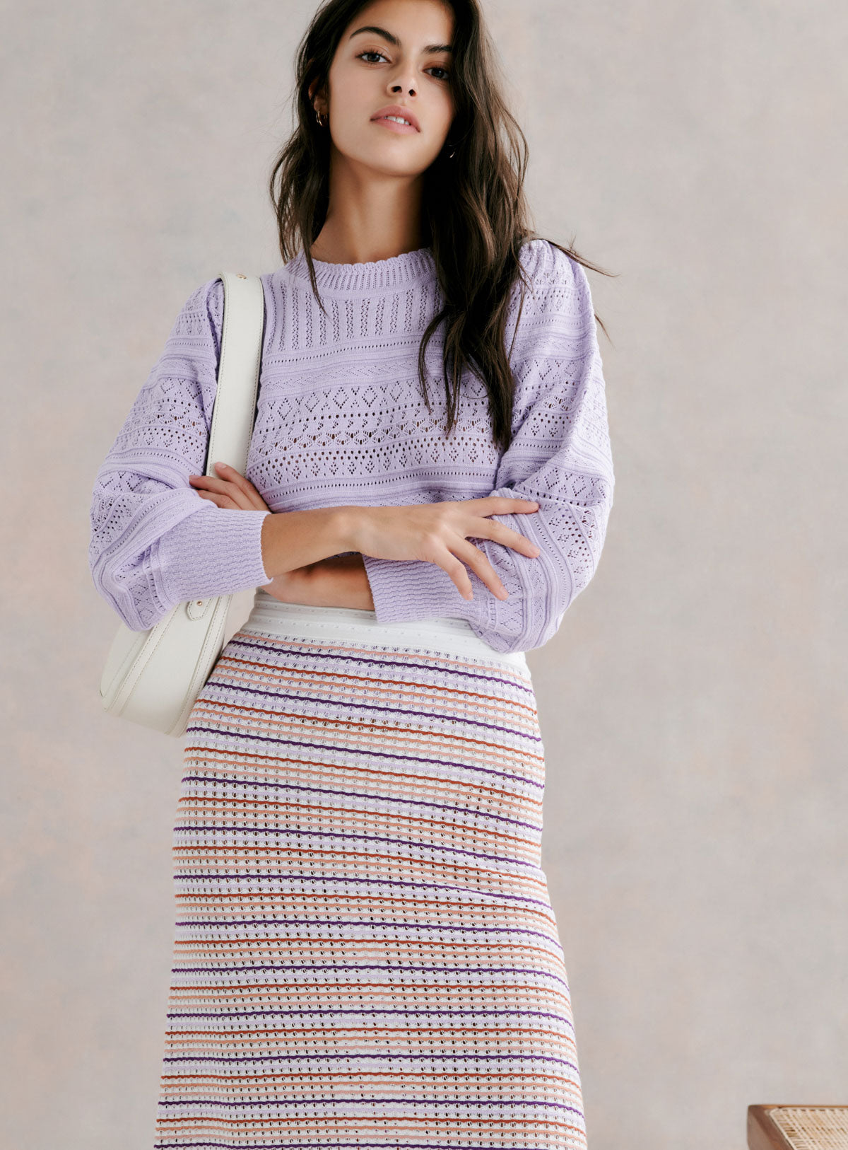 Milet Knitted Top - Lilac