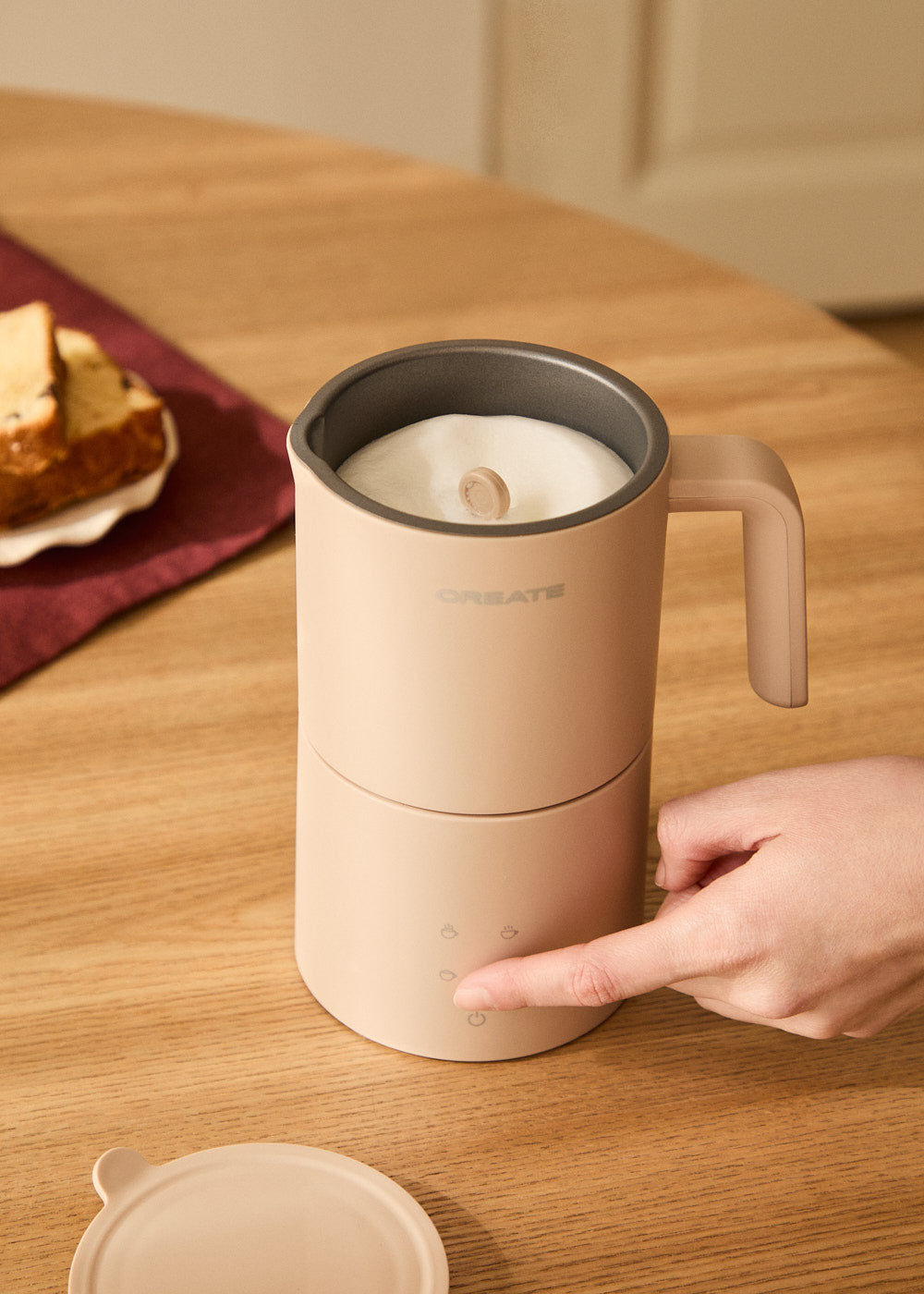 Milk Frother Studio Pro - Espumador y Calentador de Leche Apto para Lavavajillas - Arena