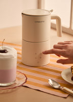 Milk Frother Studio Pro - Mousseur & Chauffe-Lait Compatible Lave-Vaisselle - Blanc Cassé