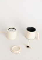 Milk Frother Studio Pro - Mousseur & Chauffe-Lait Compatible Lave-Vaisselle - Blanc Cassé