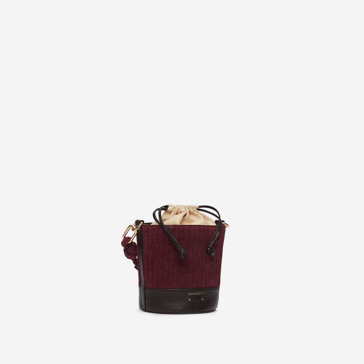 Vanessa Bruno - Mini Bolso Cubo Holly - Burdeos