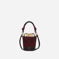 Vanessa Bruno - Mini Bolso Cubo Holly - Burdeos