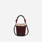 Vanessa Bruno - Mini Bolso Cubo Holly - Burdeos