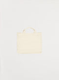 Bolso tote mini Amour de jacquard crudo
