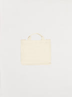 Bolso tote mini Amour de jacquard crudo