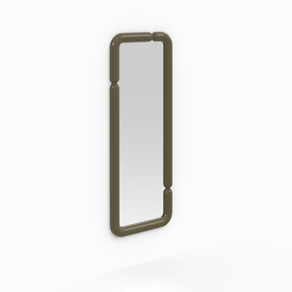 Silk - Miroir Rectangulaire Laqué Vert Kaki