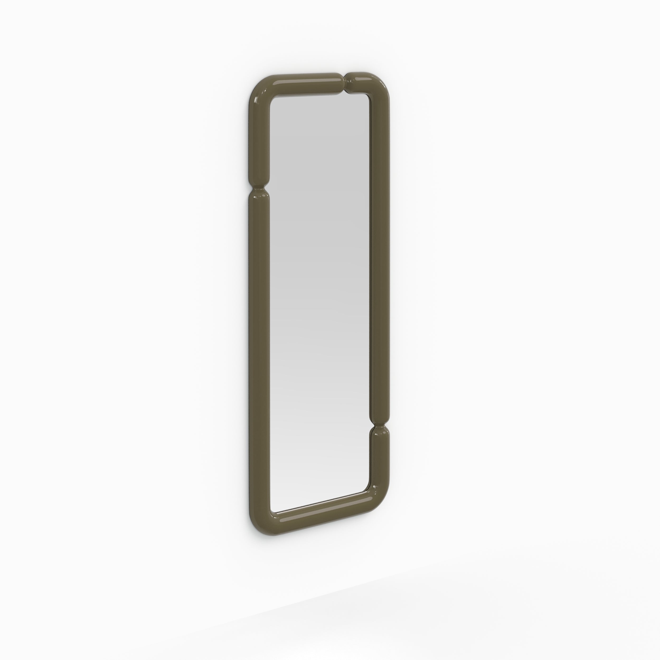 Silk - Miroir Rectangulaire Laqué Vert Kaki