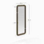 Silk - Miroir Rectangulaire Laqué Vert Kaki