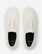 Canvas Lace-Up Sneakers - White - Men