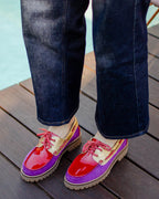 Mocassins bateau St Malo Flamboyante
