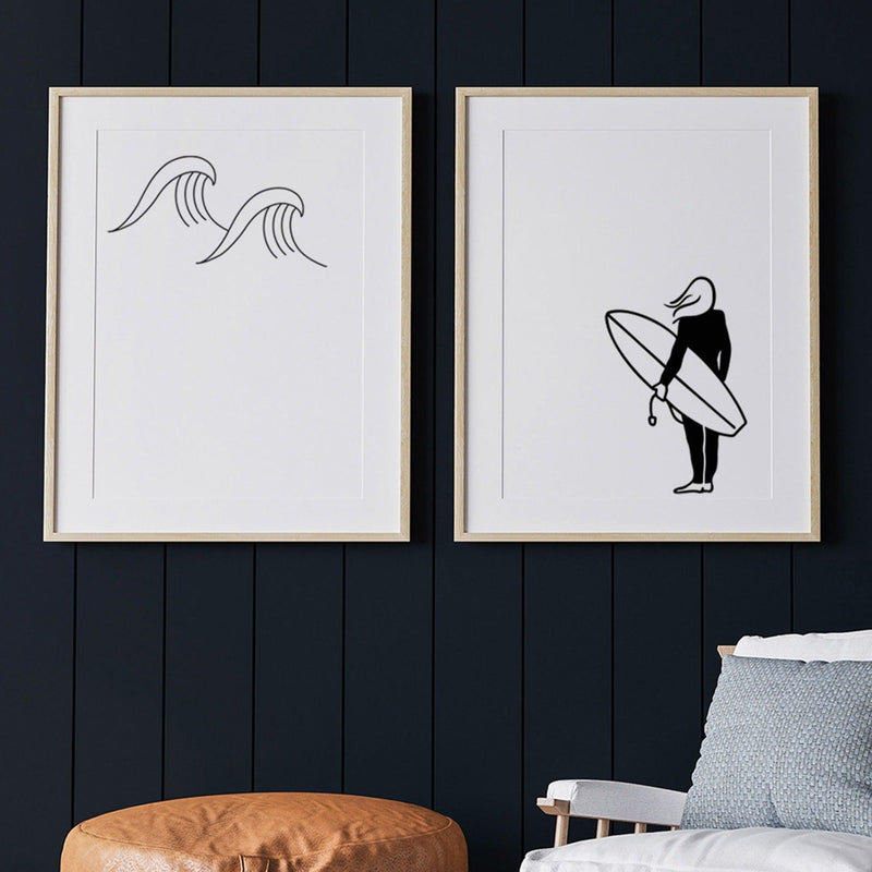 Duo D'Affiches Les Sportifs - Le Surf