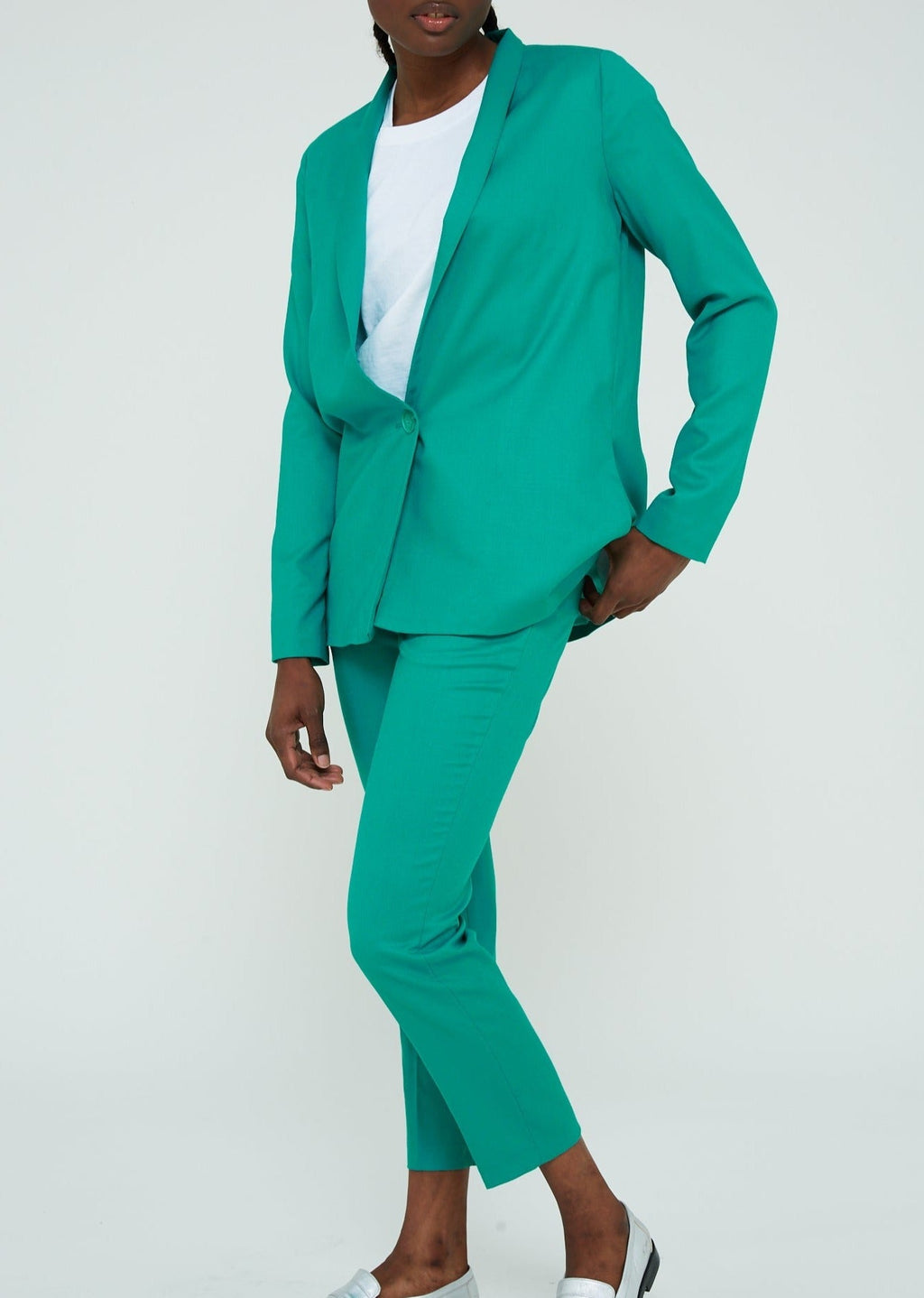 Modetrotter - Chaqueta Lou Thorens Verde - Esmeralda