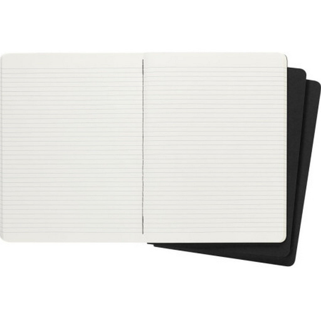 Notebook Xl 19X25 - Lined Pages - Black