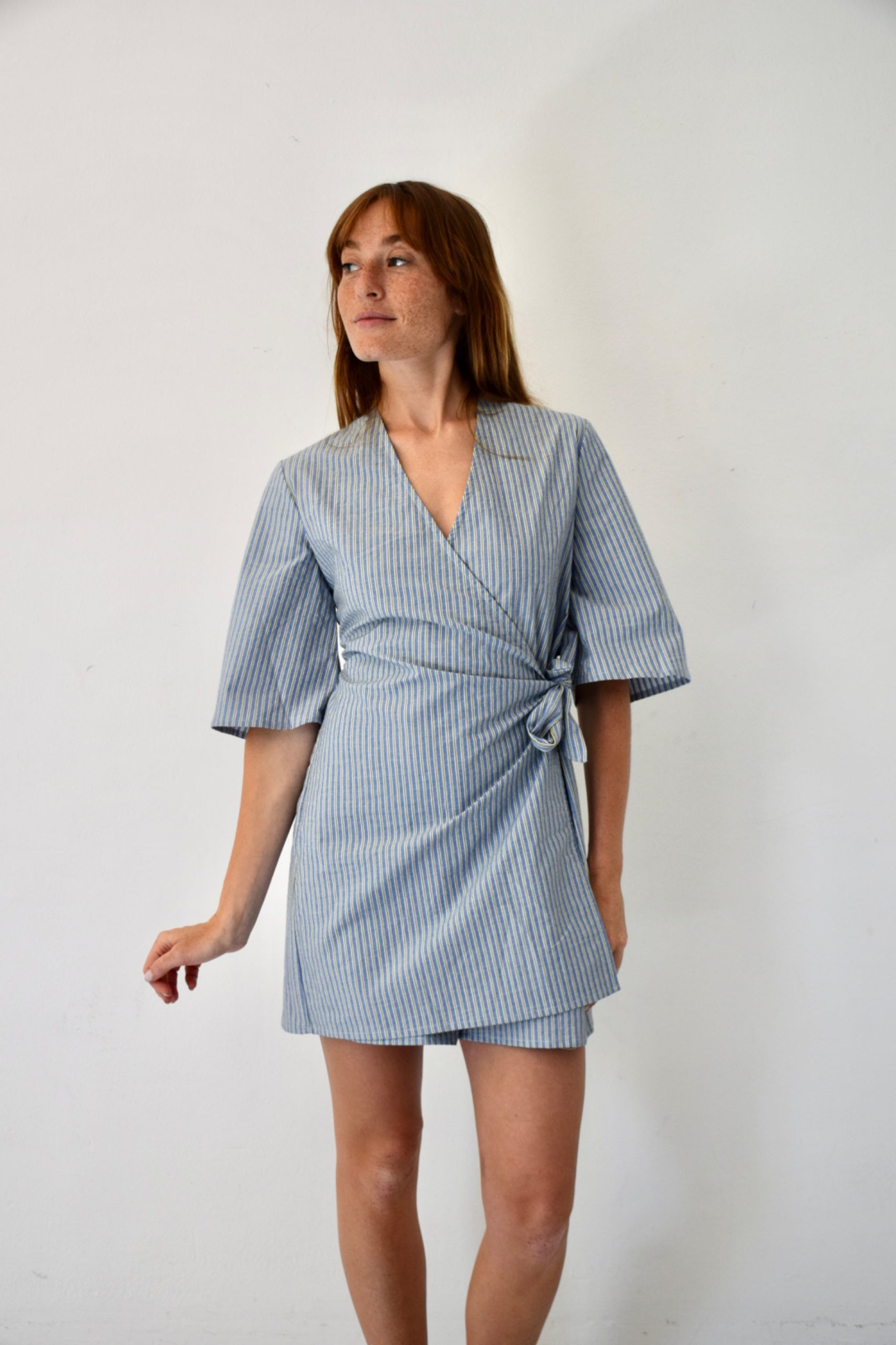 Combinaison Alba Rayures Bleu Et Vert