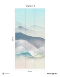 Mural Montagne Du Japon - Azul Altramuz