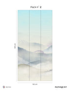 Mural Montagne Du Japon - Azul Altramuz