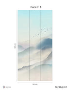 Mural Montagne Du Japon - Azul Altramuz