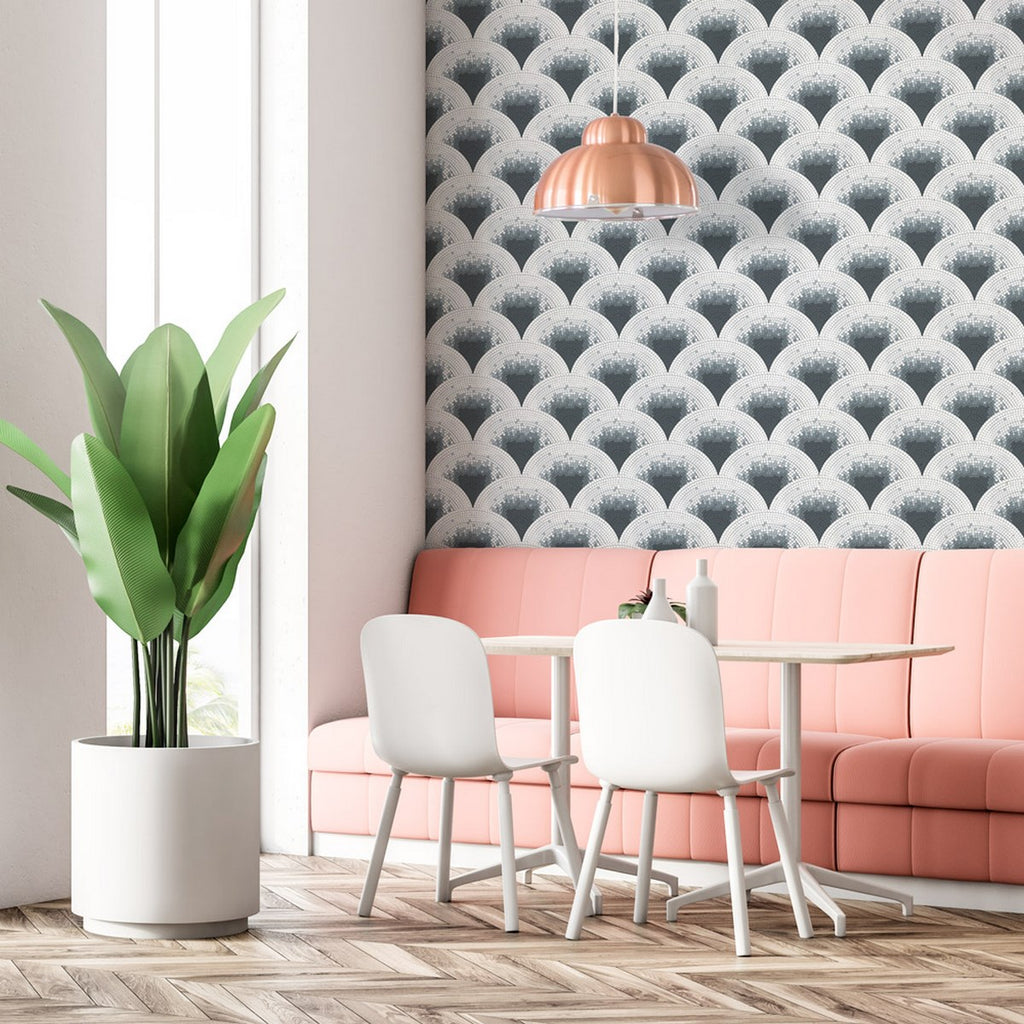 Rollo de papel pintado Mosaic - Gris