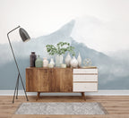 Mural Mountain Water - Bleu Porcelaine