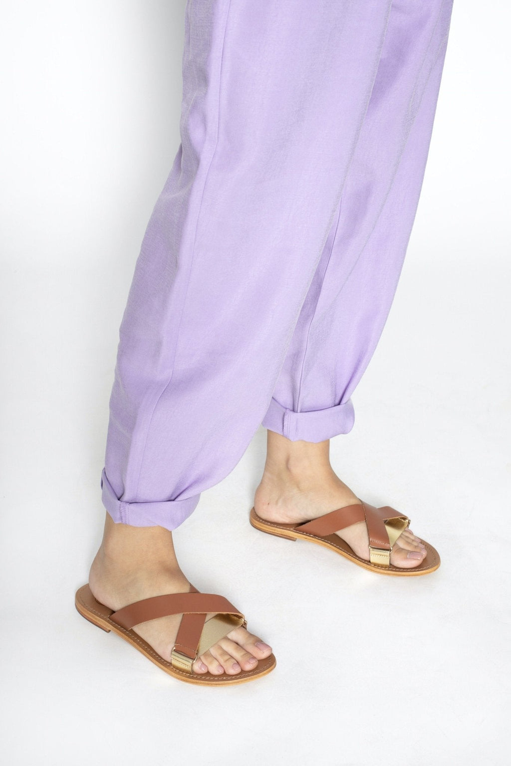 White Sun - Mules Elly - Oro oscuro y ocre - Mujer