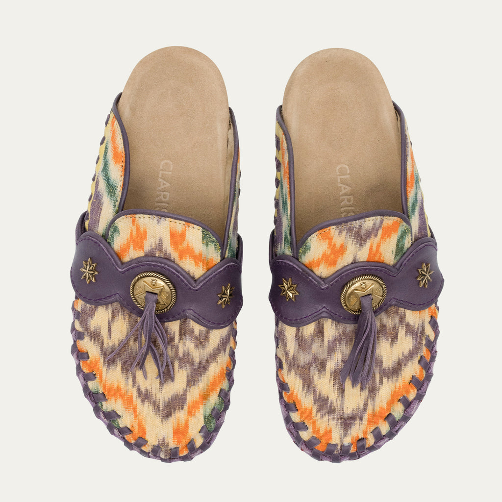 Georgette Lasso Fabric Mules