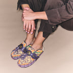 Georgette Lasso Fabric Mules