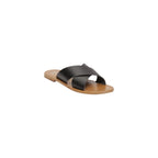 White Sun - Mules Lanruen - Black Buff Emboss Printed Leather - Black