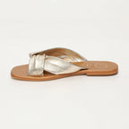 White Sun - Mules Bansari - Platinium Metallic Nappa - Doré