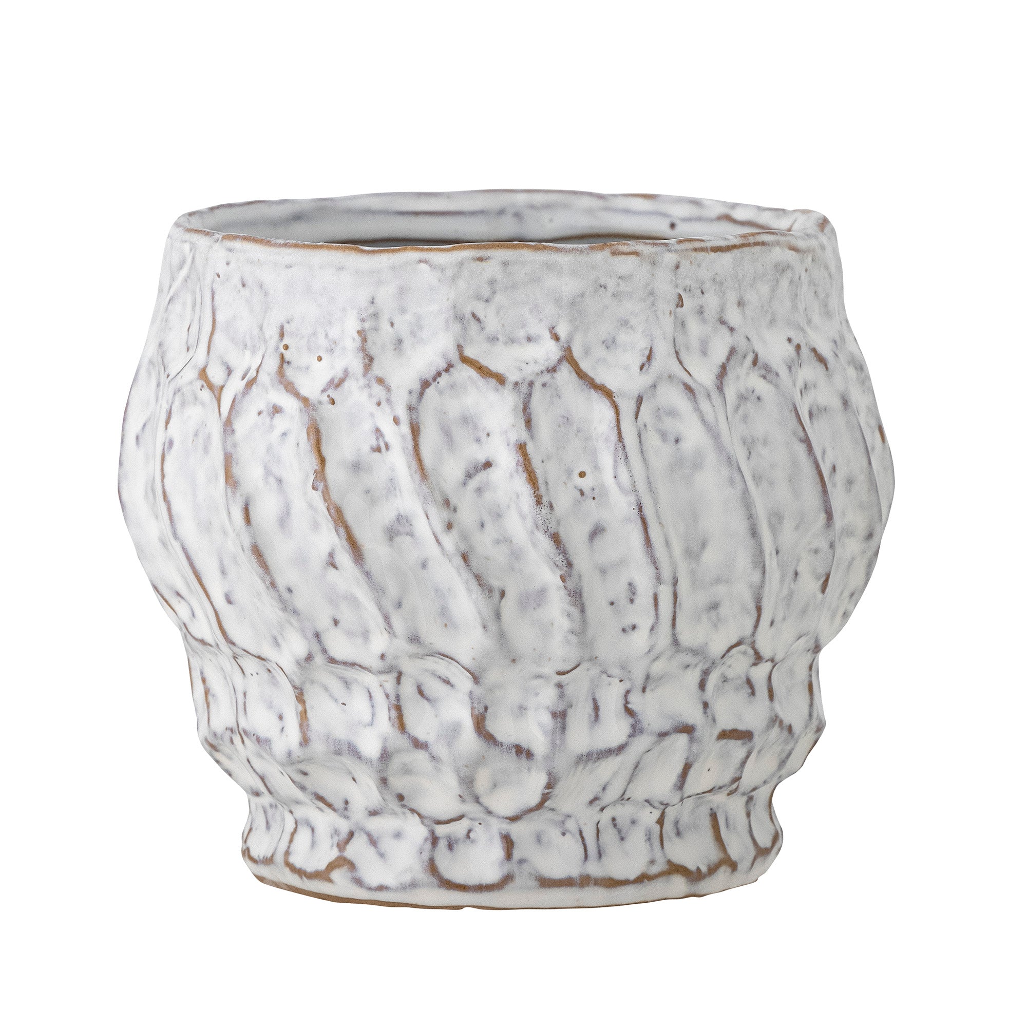 Cami - Set of 8 Plant Pot Covers - White - Stoneware