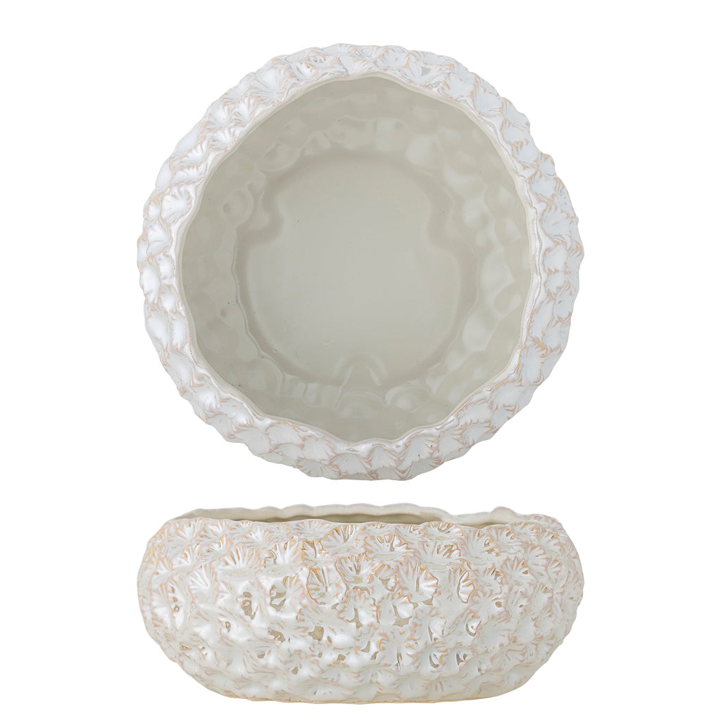 Lowen - Set of 4 Bowls - White - Stoneware
