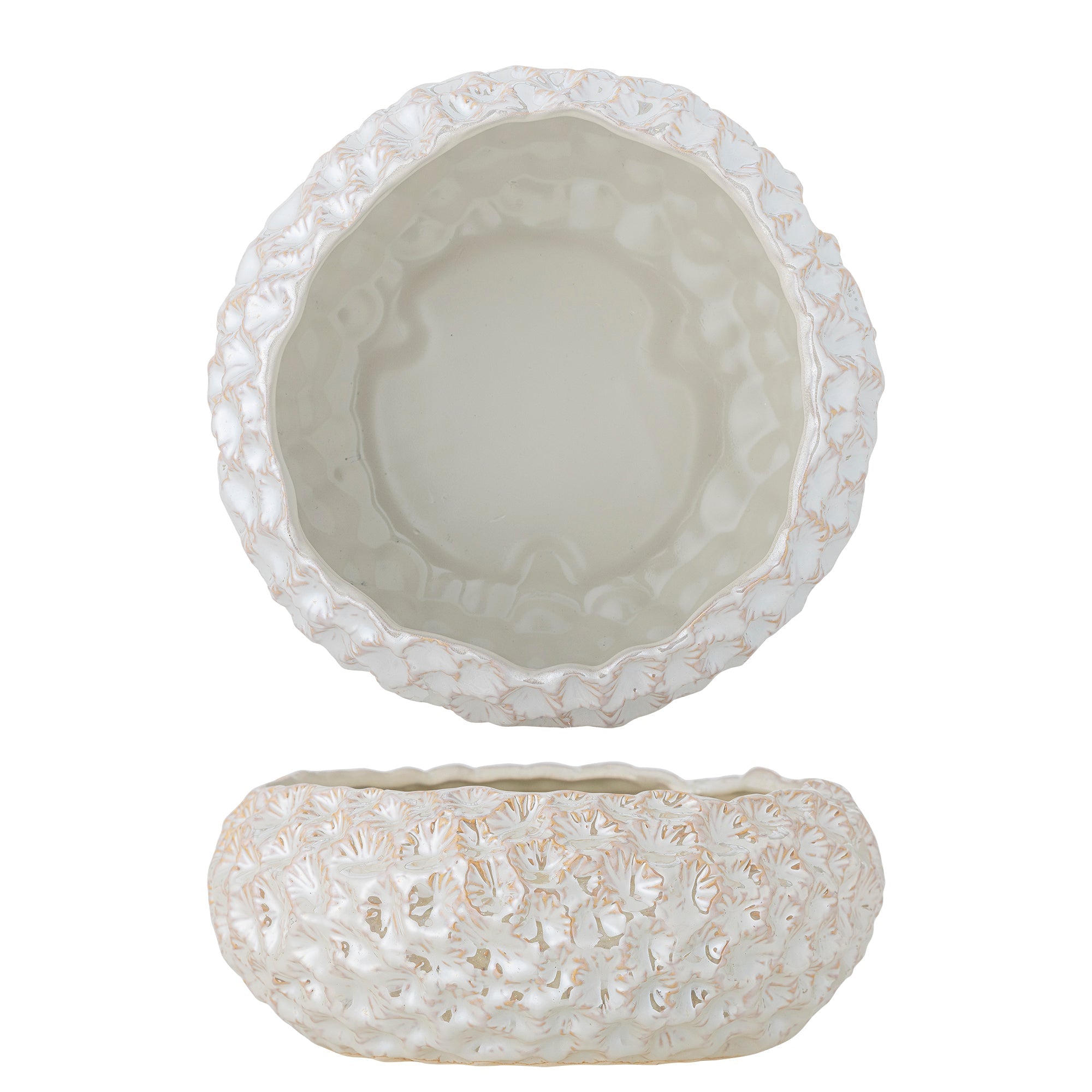 Lowen - Set of 4 Bowls - White - Stoneware