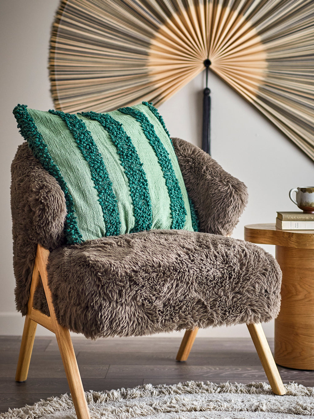 Cory - Set of 2 Cushions - Green - Oeko-Tex® Cotton