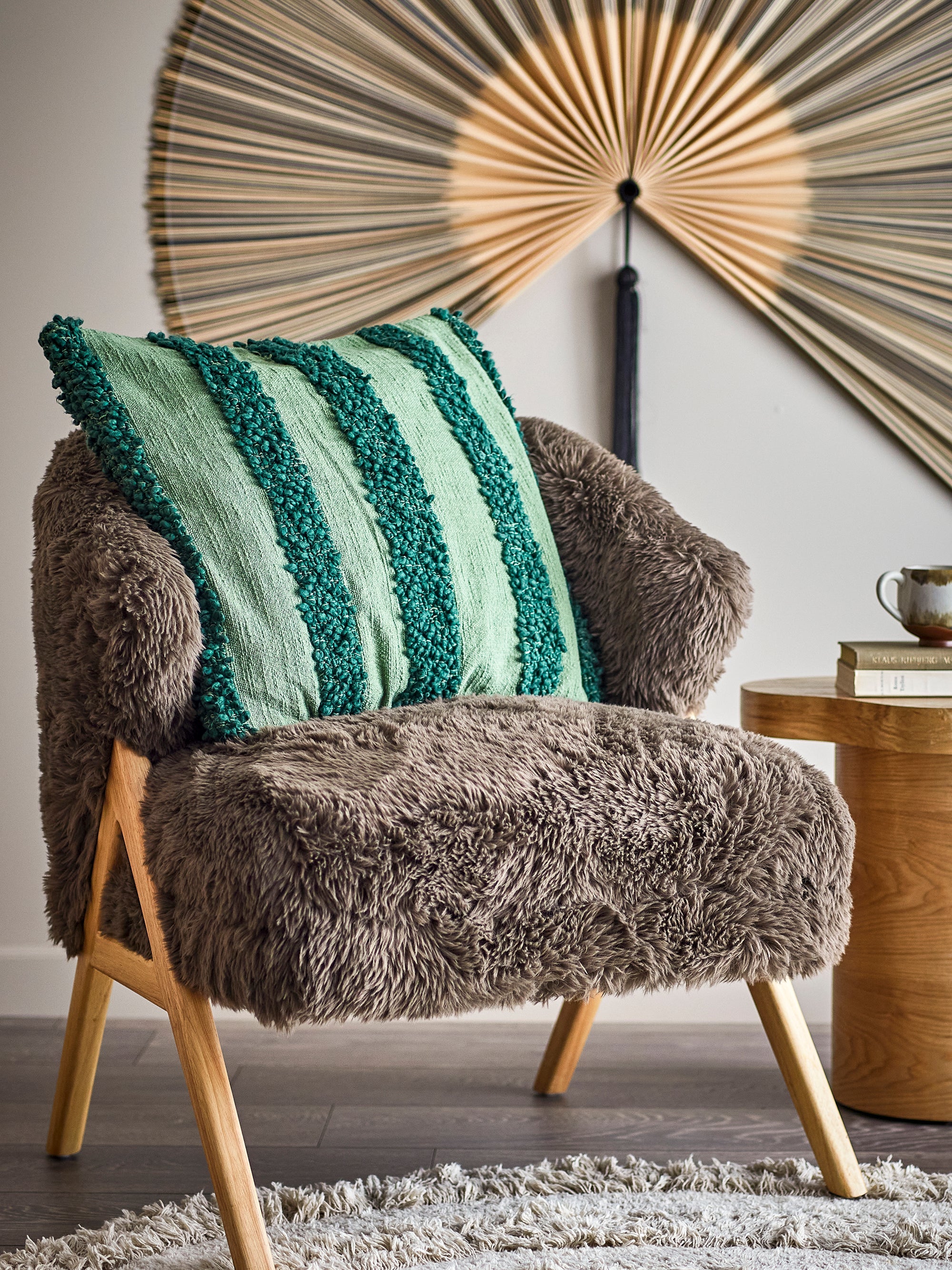 Cory - Set of 2 Cushions - Green - Oeko-Tex® Cotton