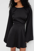 Robe Dos Ouvert Noir