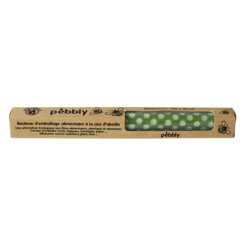 Beeswax Food Wrap Roll - Green