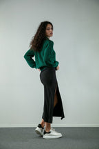 Nina Jumper Dark Green - Bhoomi