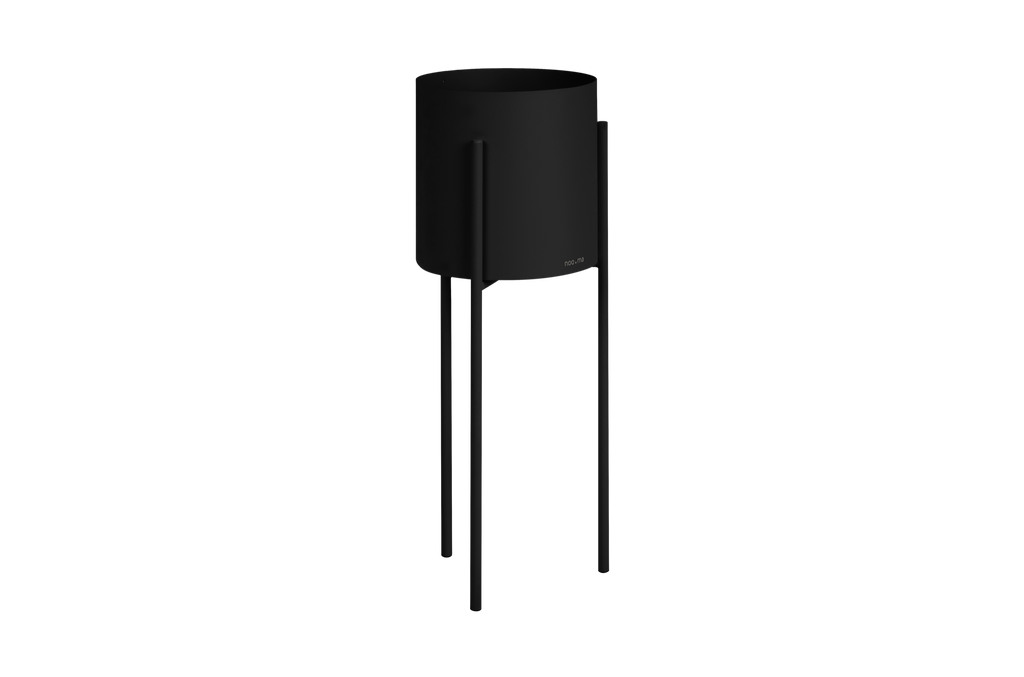 Maki Flower Pot – Large - Vulcano Black
