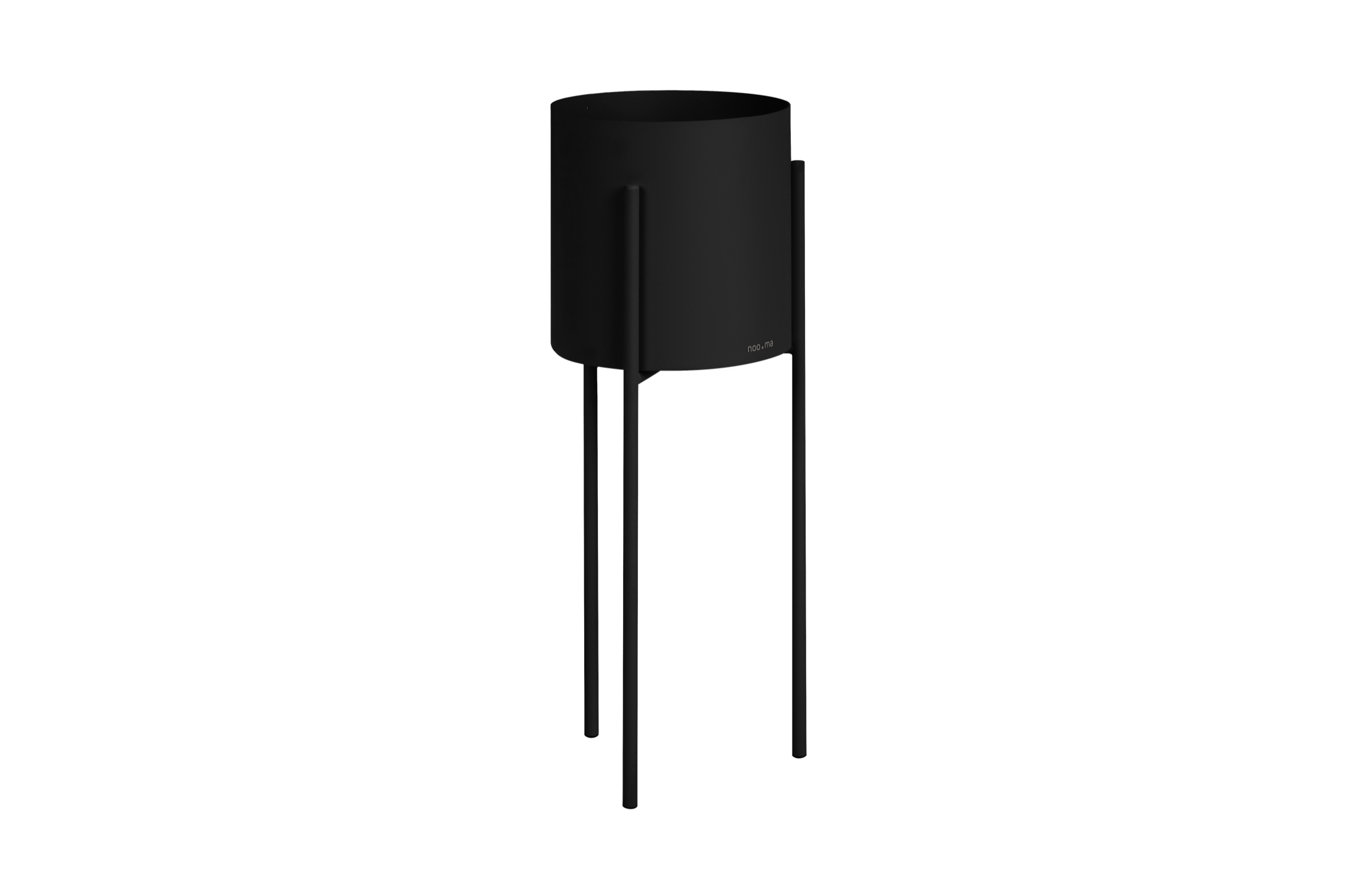 Maki Flower Pot – Large - Vulcano Black