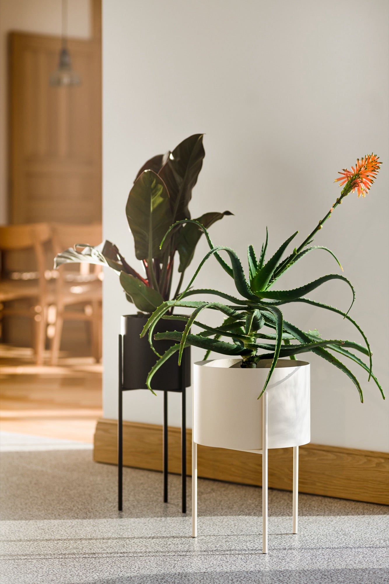 Maki Flower Pot – Large - Vulcano Black